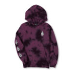 VOLCOM KIDS ICONIC STONE PLUS HOODIE MULBERRY
