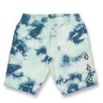 VOLCOM KIDS ICONIC STONE PLUS FLEECE SHORT TEMPLE TEAL