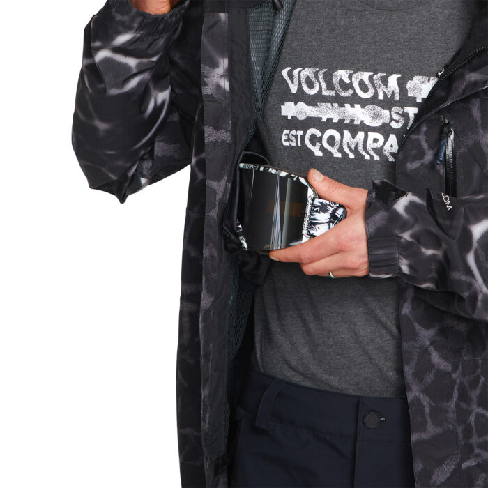 VOLCOM L GORE-TEX SNOW JACKET BLACK GIRAFFE - Image 11