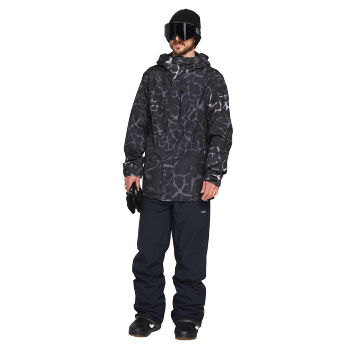 VOLCOM L GORE-TEX SNOW JACKET BLACK GIRAFFE - Image 12