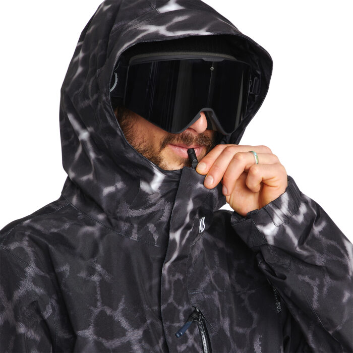 VOLCOM L GORE-TEX SNOW JACKET BLACK GIRAFFE - Image 6