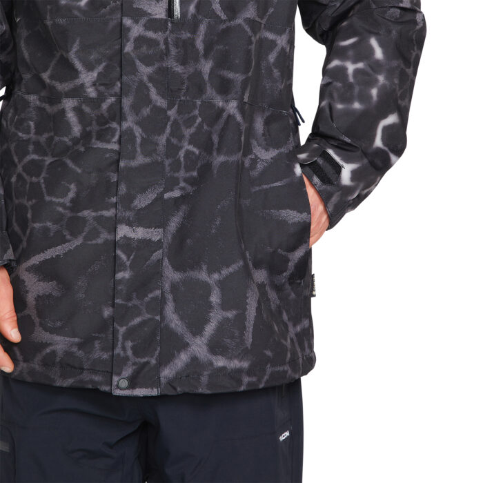 VOLCOM L GORE-TEX SNOW JACKET BLACK GIRAFFE - Image 9