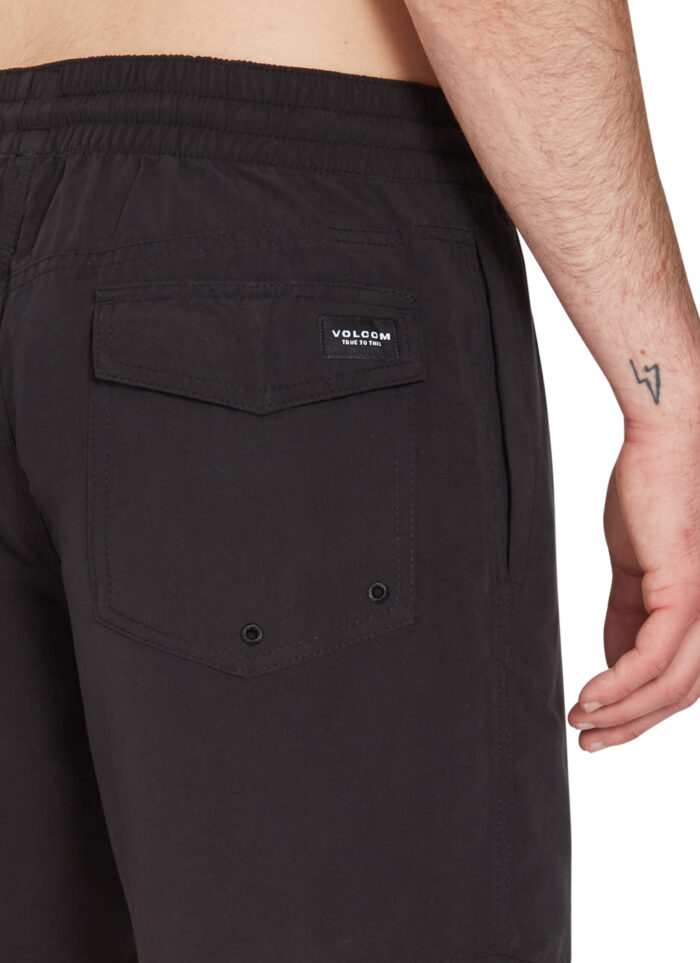 VOLCOM LIDO SOLID TRUNK 16 BOARDSHORT BLACK - Image 5