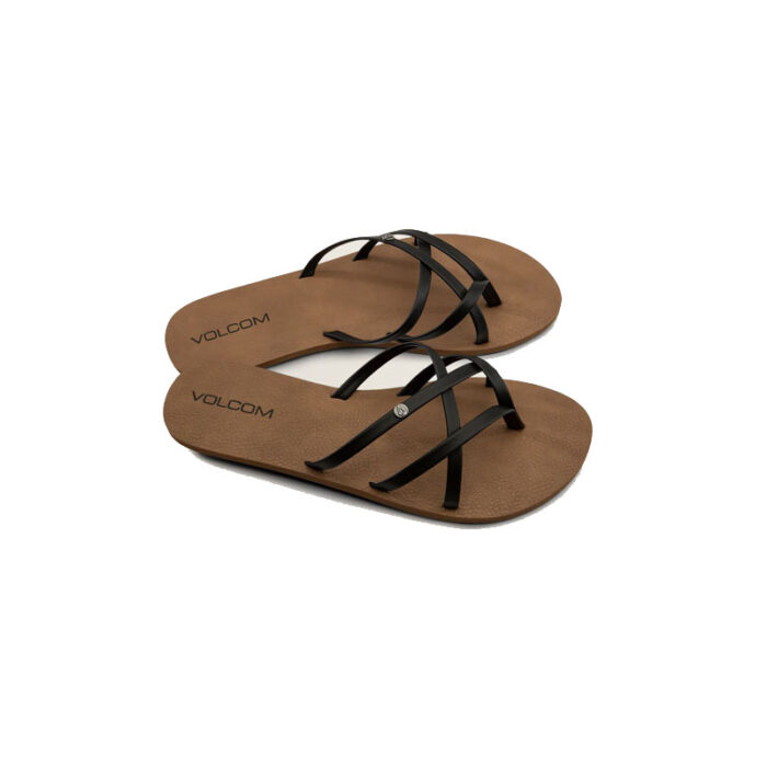 VOLCOM NEW SCHOOL SANDALS BLACK - Image 2