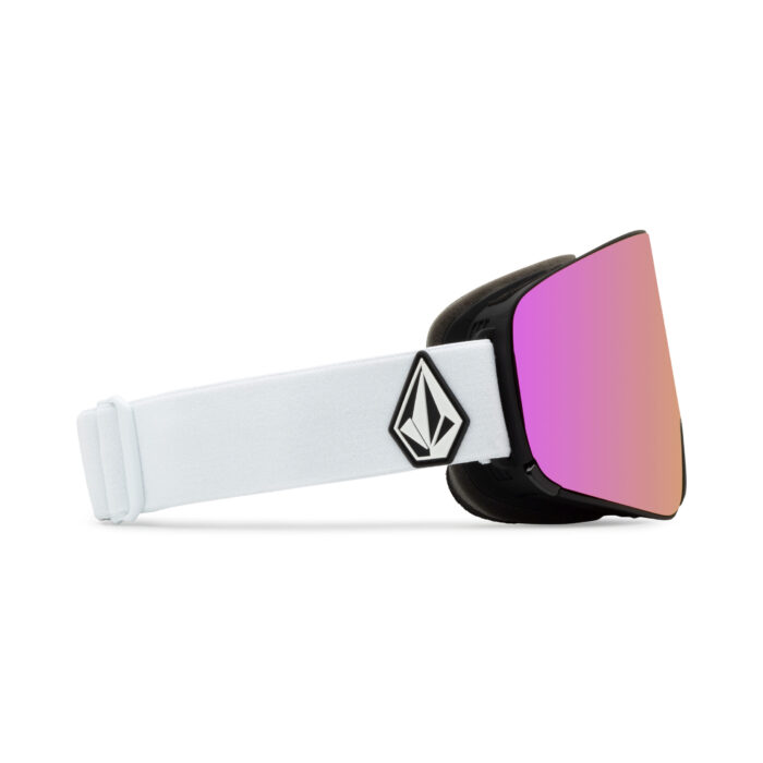 VOLCOM ODYSSEY SNOW GOGGLES MATTE WHITE PINK CHROME - Image 4