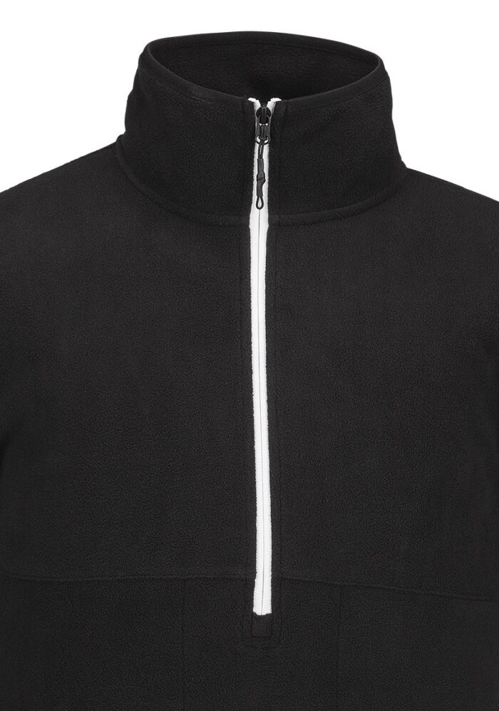 VOLCOM POLAR FLEECE MOCK QUARTER ZIP BLACK - Image 3