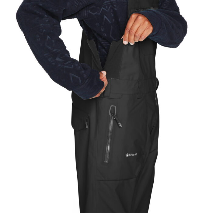 VOLCOM RAIN GORE-TEX BIB OVERALL SNOWBOARD PANT BLACK - Image 6