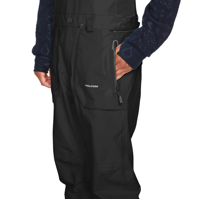 VOLCOM RAIN GORE-TEX BIB OVERALL SNOWBOARD PANT BLACK - Image 7