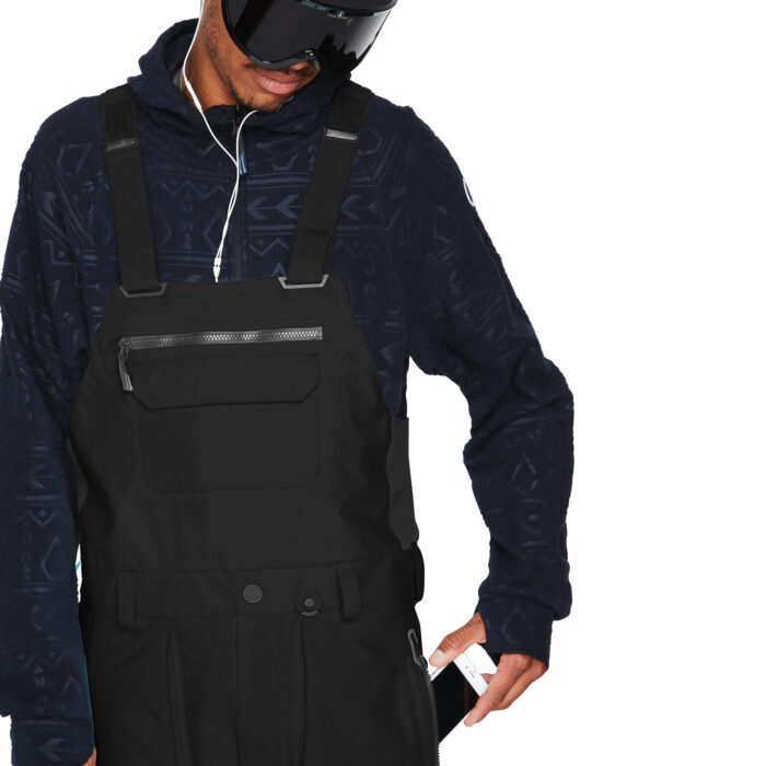 VOLCOM RAIN GORE-TEX BIB OVERALL SNOWBOARD PANT BLACK - Image 10
