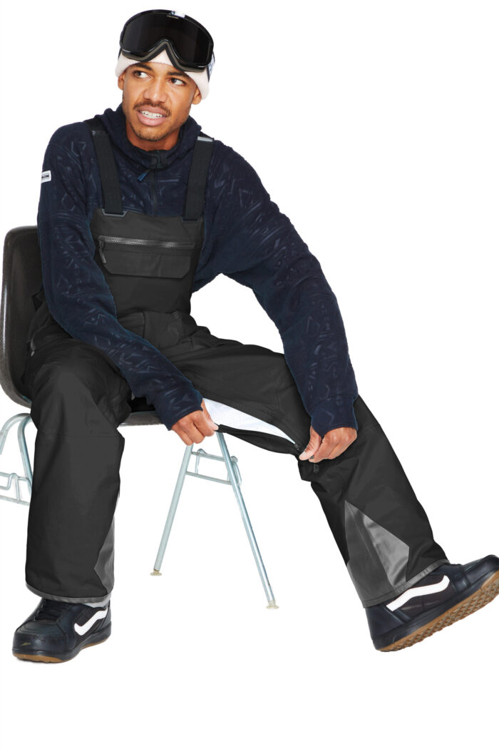 VOLCOM RAIN GORE-TEX BIB OVERALL SNOWBOARD PANT BLACK - Image 11