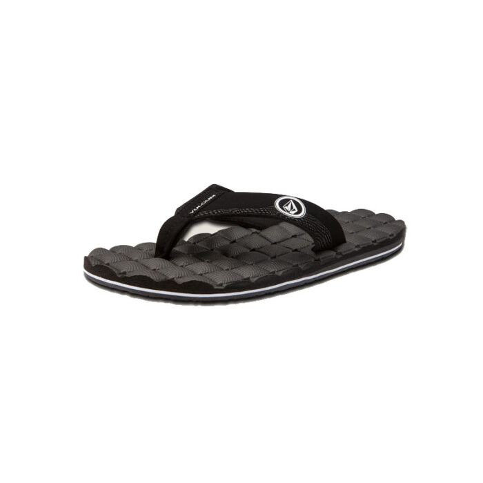 VOLCOM RECLINER SANDALS BLACK WHITE - Image 4