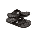 VOLCOM RECLINER SANDALS BLACK WHITE - Image 3