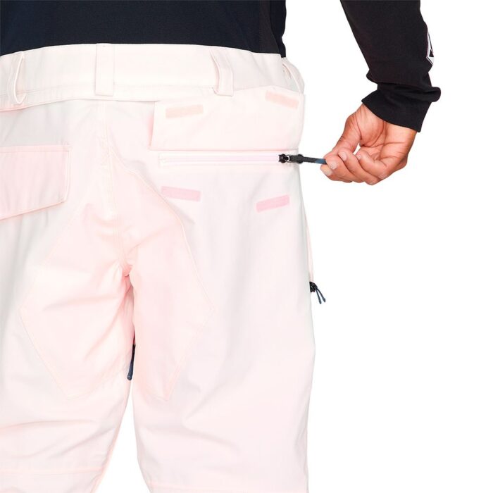 VOLCOM ROAN BIB OVERALL SNOWBOARD PANT PARTY PINK - Image 3
