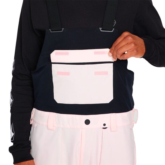 VOLCOM ROAN BIB OVERALL SNOWBOARD PANT PARTY PINK - Image 7