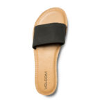 VOLCOM SIMPLE SLIDE SANDALS BLACK