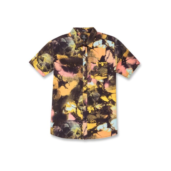 VOLCOM SKULLI PRINT SHIRT DAWN YELLOW - Image 3