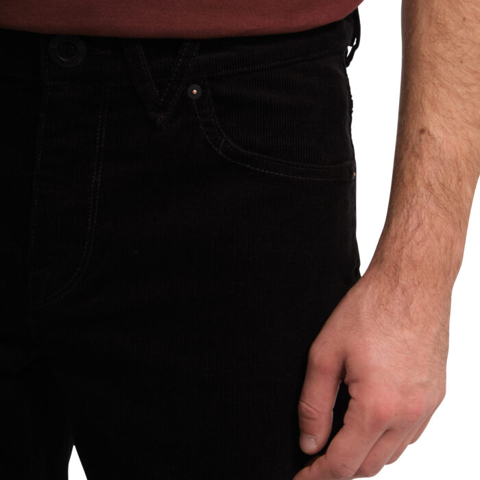 VOLCOM SOLVER 5 POCKET CORD PANT BLACK - Image 5