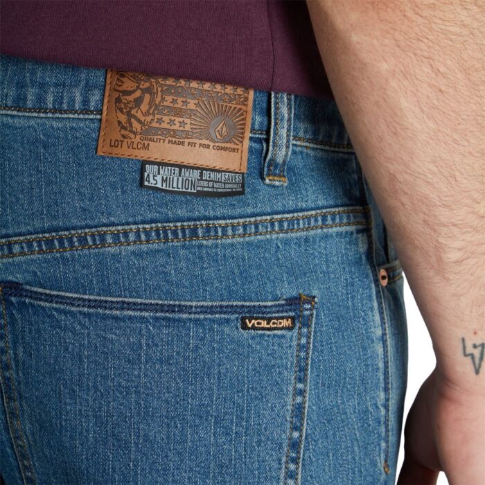 VOLCOM SOLVER DENIM AGED INDIGO - Image 4