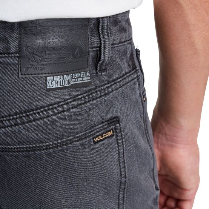 VOLCOM SOLVER MODERN FIT JEAN FADE TO BLACK - Image 6