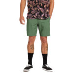 VOLCOM SURF N TURF FADED HYBRID SHORTS DUSTY GREEN