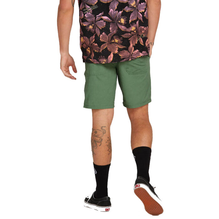 VOLCOM SURF N TURF FADED HYBRID SHORTS DUSTY GREEN - Image 2