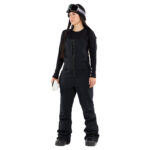 VOLCOM SWIFT BIB OVERALL WOMEN SNOWBOARD PANT BLACK - Image 11