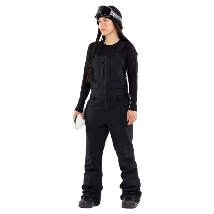 VOLCOM SWIFT BIB OVERALL WOMEN SNOWBOARD PANT BLACK - Image 11