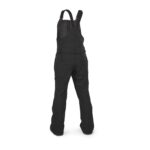 VOLCOM SWIFT BIB OVERALL WOMEN SNOWBOARD PANT BLACK - Image 2