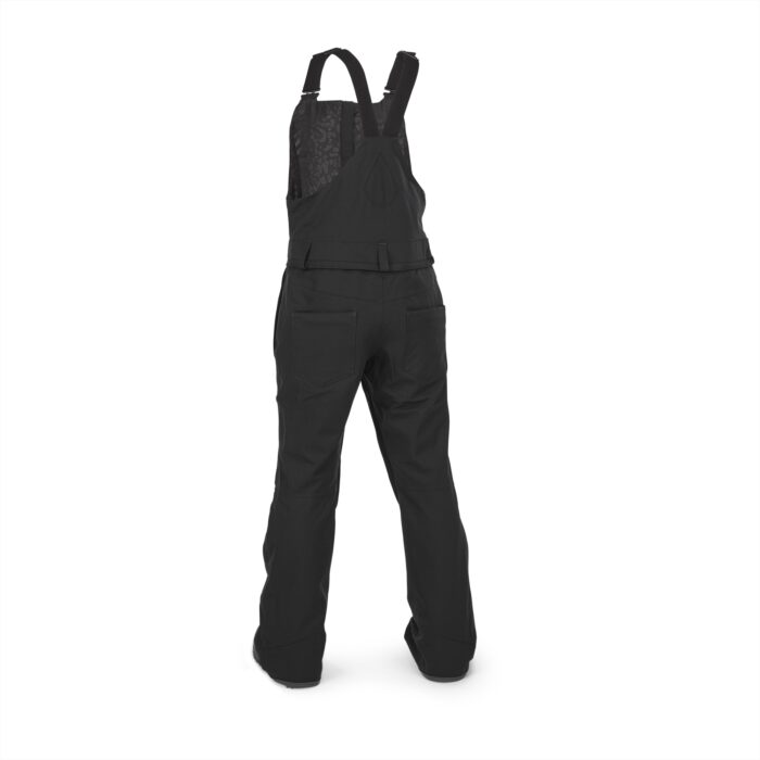 VOLCOM SWIFT BIB OVERALL WOMEN SNOWBOARD PANT BLACK - Image 2