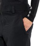 VOLCOM SWIFT BIB OVERALL WOMEN SNOWBOARD PANT BLACK - Image 6