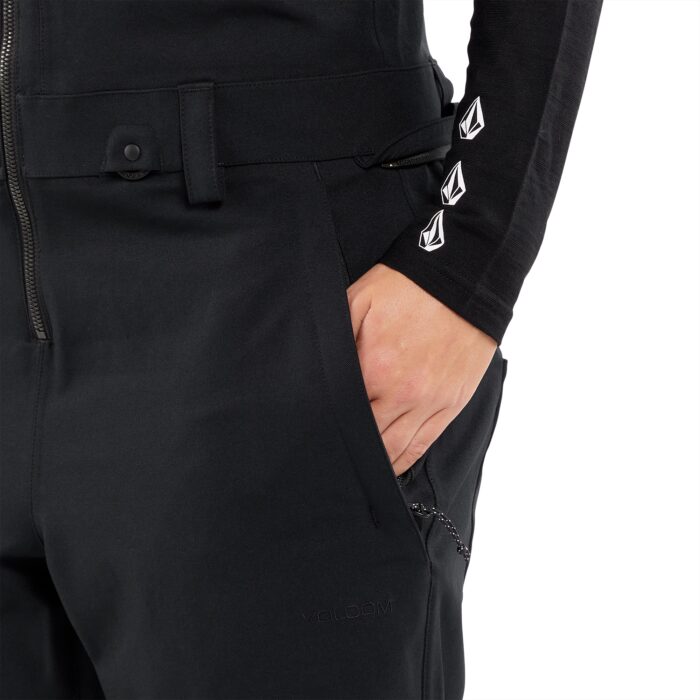 VOLCOM SWIFT BIB OVERALL WOMEN SNOWBOARD PANT BLACK - Image 6