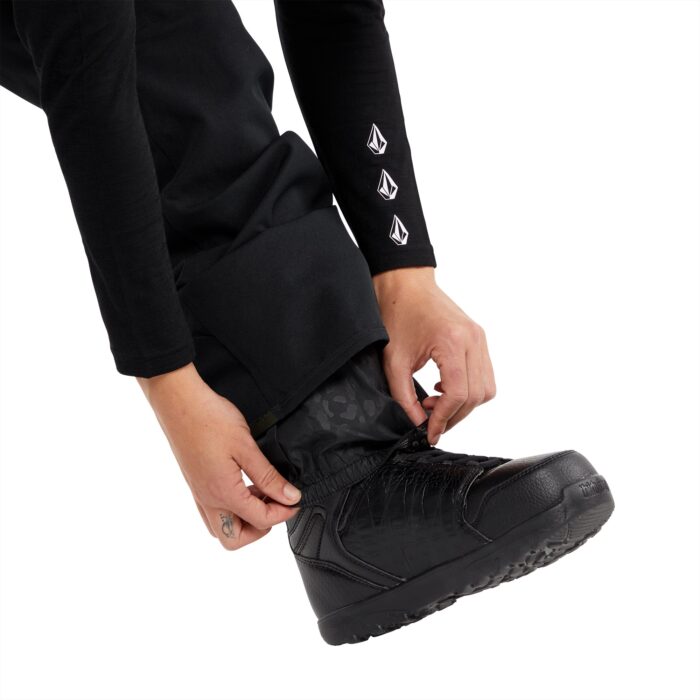 VOLCOM SWIFT BIB OVERALL WOMEN SNOWBOARD PANT BLACK - Image 8