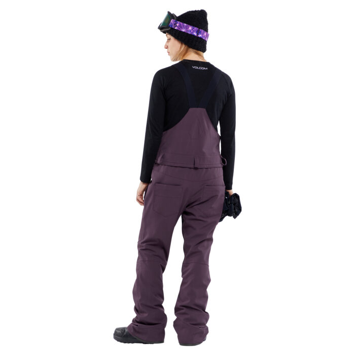 VOLCOM SWIFT BIB OVERALL WOMEN SNOWBOARD PANT BLACKBERRY - Image 6