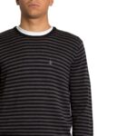 VOLCOM UPERSTAND STRIPE SWEATSHIRT HEATHER GREY - Image 3