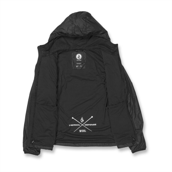 VOLCOM UTILITY PUFF SNOW JACKET BLACK - Image 2