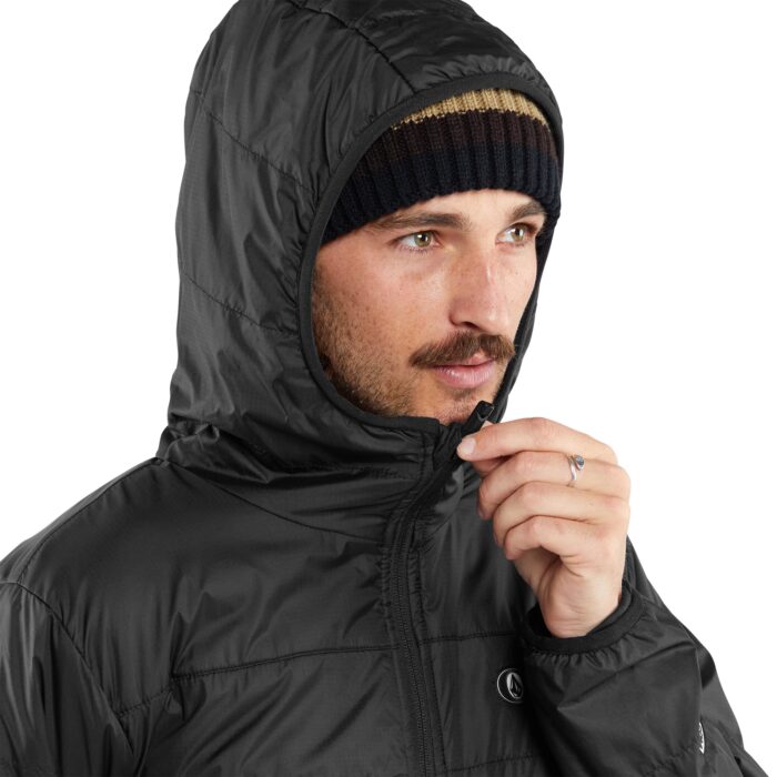 VOLCOM UTILITY PUFF SNOW JACKET BLACK - Image 3