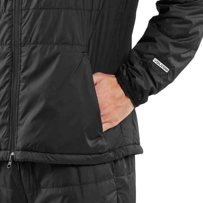 VOLCOM UTILITY PUFF SNOW JACKET BLACK - Image 4