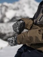 VOLCOM V CO NYLE SNOW MITTENS BLACK WHITE - Image 5