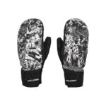 VOLCOM V CO NYLE SNOW MITTENS BLACK WHITE
