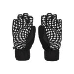 VOLCOM V.CO NYLE SNOWBOARD GLOVES BLACK WHITE - Image 2