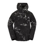 VOLCOM V SCIENCE FLEECE HALF ZIP HOODIE BLACK GIRAFFE