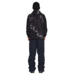 VOLCOM V SCIENCE FLEECE HALF ZIP HOODIE BLACK GIRAFFE - Image 4