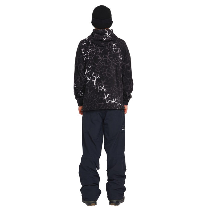 VOLCOM V SCIENCE FLEECE HALF ZIP HOODIE BLACK GIRAFFE - Image 4
