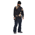 VOLCOM V SCIENCE HALF ZIP FLEECE PULLOVER BLEACH BLACK - Image 5