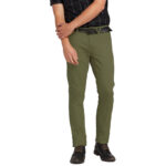 VOLCOM VORTA 5 POCKET SLUB SLIM FIT JEAN VINEYARD GREEN