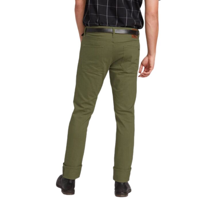 VOLCOM VORTA 5 POCKET SLUB SLIM FIT JEAN VINEYARD GREEN - Image 2