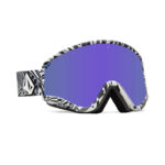 VOLCOM YAE SNOW GOGGLES OP ART PURPLE CHROME