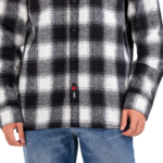 ETNIES DOOMED FLANNEL SHIRT BLACK WHITE - Image 5