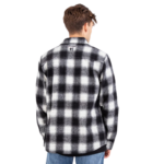 ETNIES DOOMED FLANNEL SHIRT BLACK WHITE - Image 4