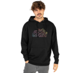 LAKAI NEON HOODIE BLACK - Image 2